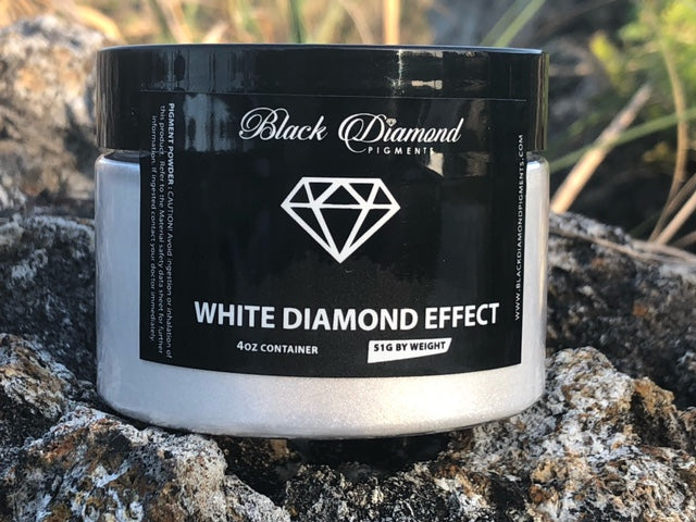 Black Diamond Pigments - Mica Powder - White Diamond Effect - 51 Grams