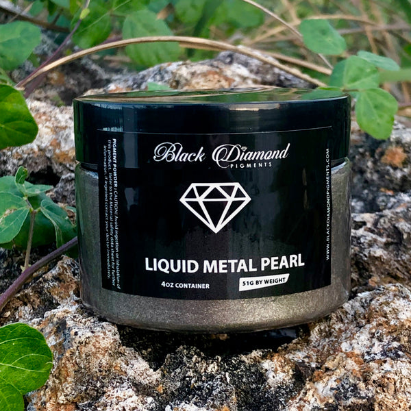 Black Diamond Pigments - Mica Powder - Liquid Metal Pearl - 51 Gram